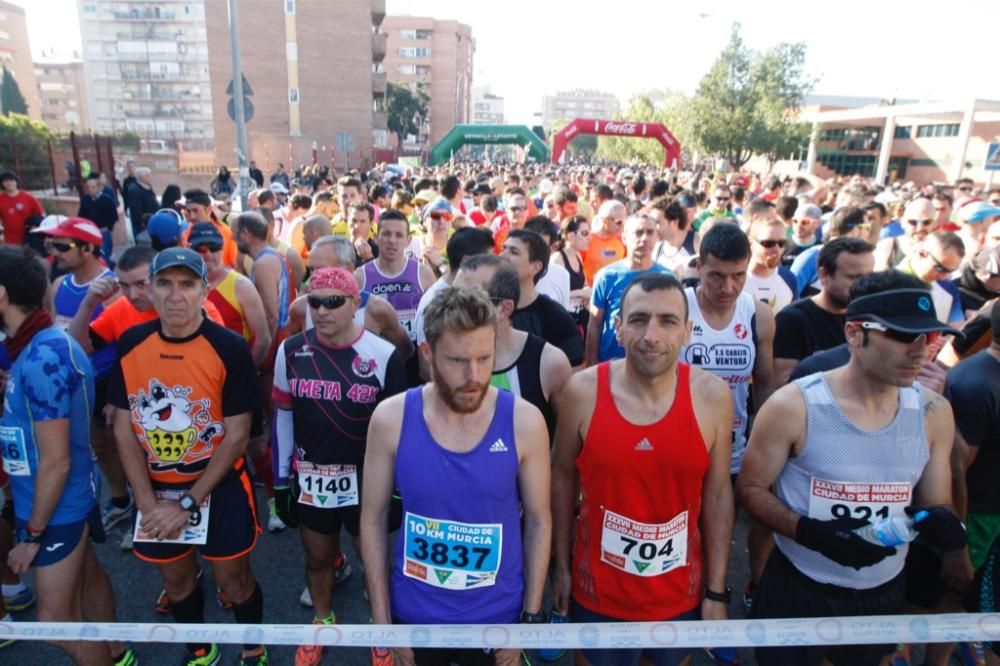 Media Maratón de Murcia: Ambiente en la salida