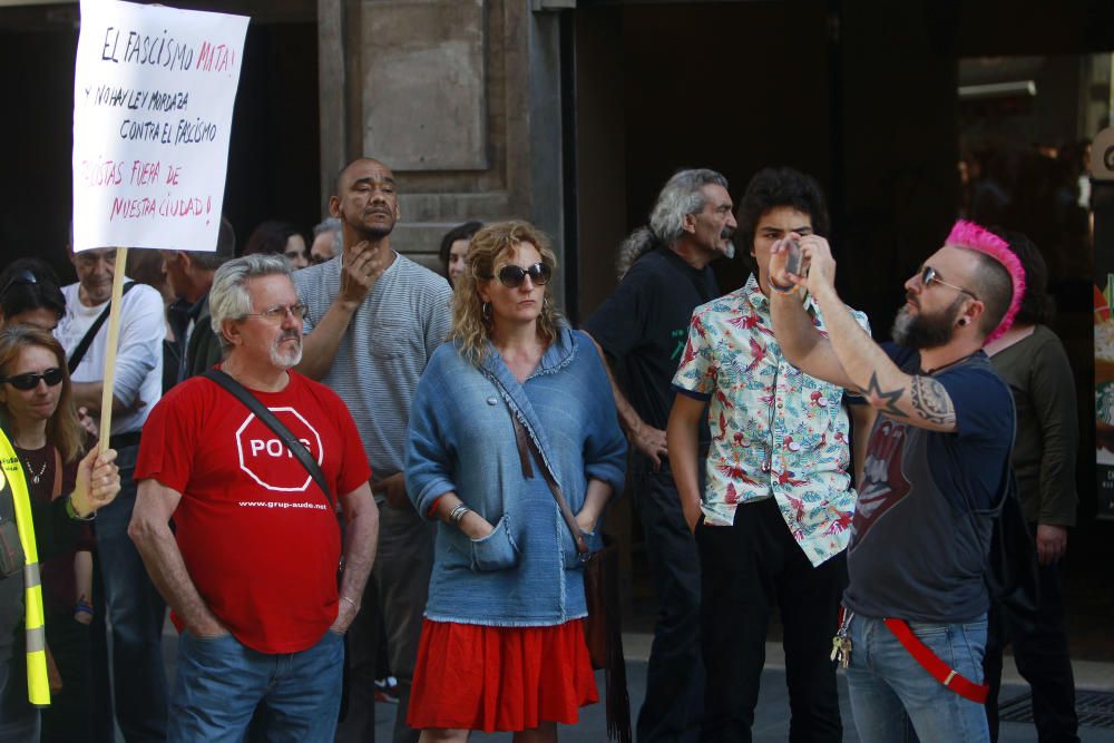 Manifestación antifascista en Valencia