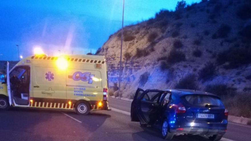 Trasladado a la Arrixaca en estado grave un motorista tras un accidente de tráfico