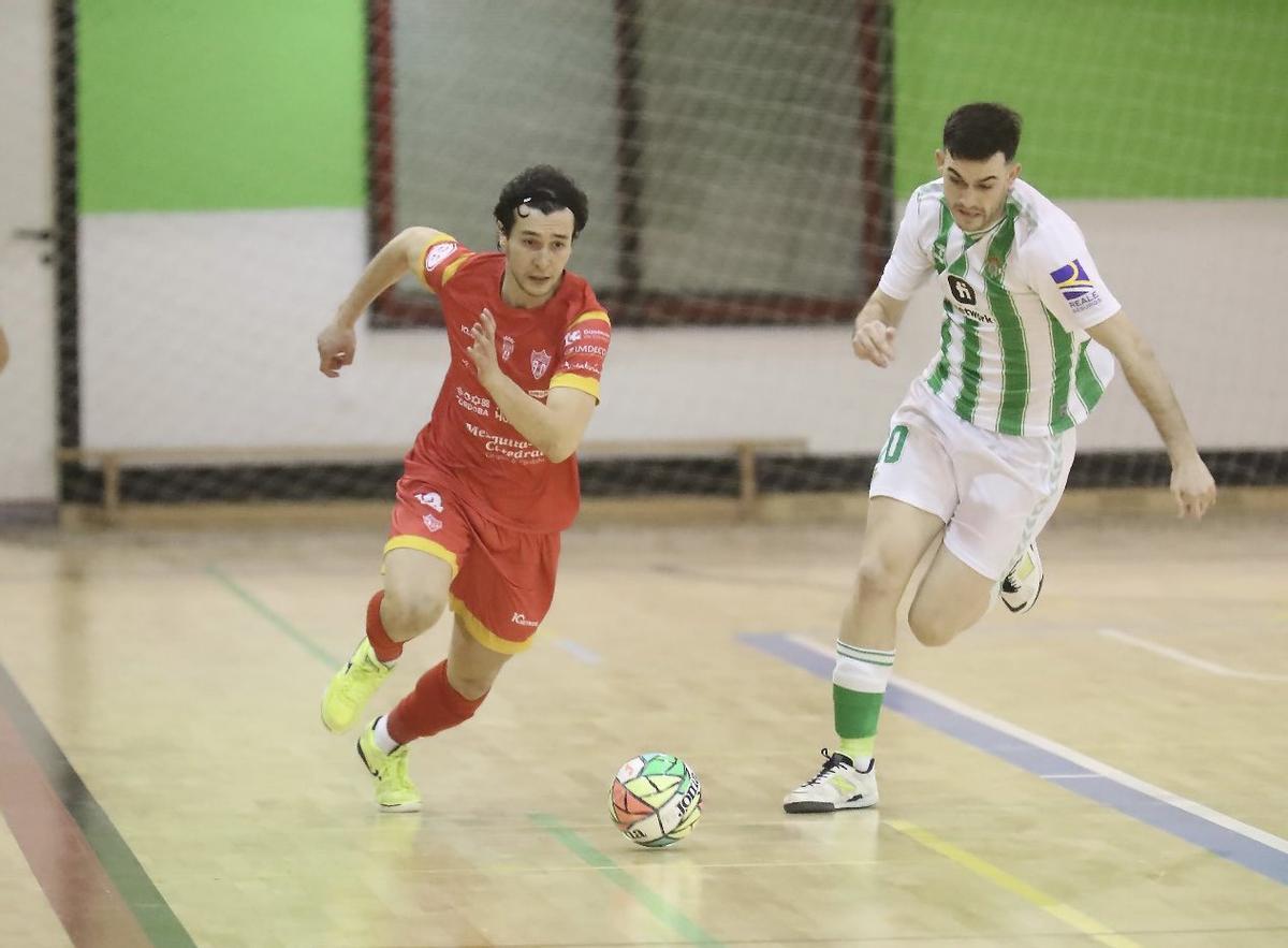 Miguel Kenji, en el partido entre el Betis y el Córdoba en Amate.