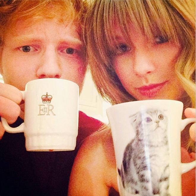 Ed Sheeran y Taylor Swift, los mejores amigos tomando café