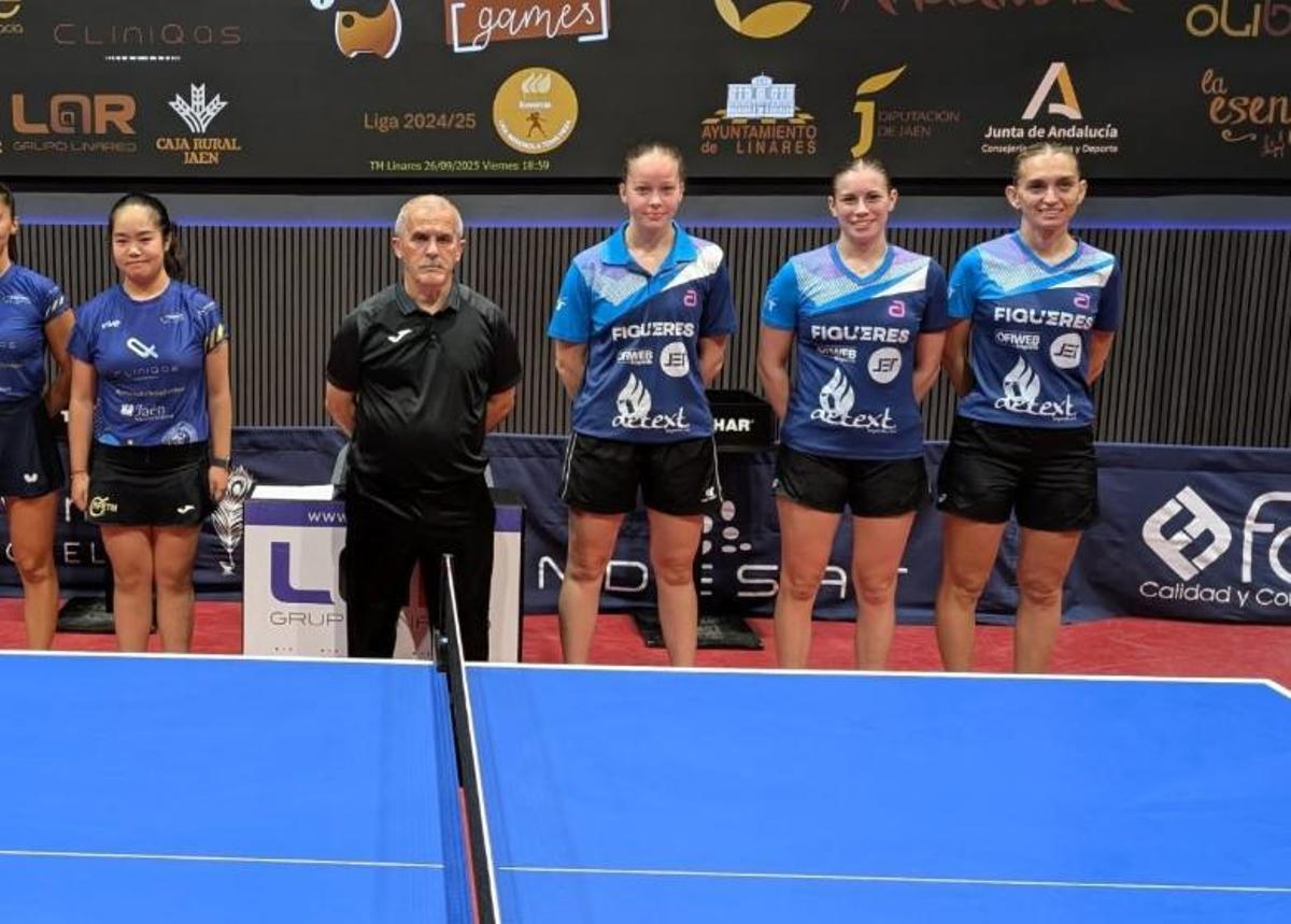 Les palistes del Tramuntana en un partit anterior.