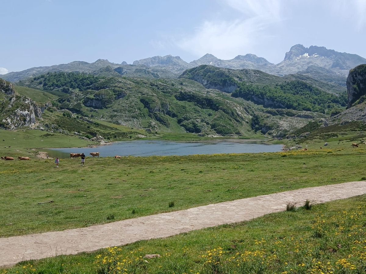 Lago La Ercina, este martes