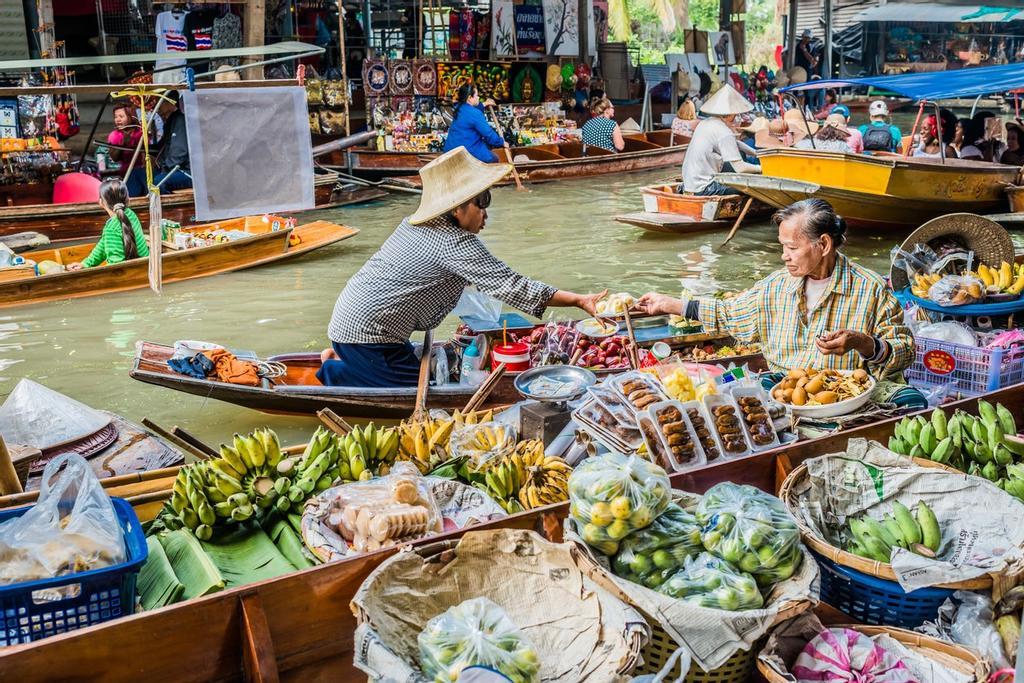 Mercado flotante de Amphawa, Tailandia