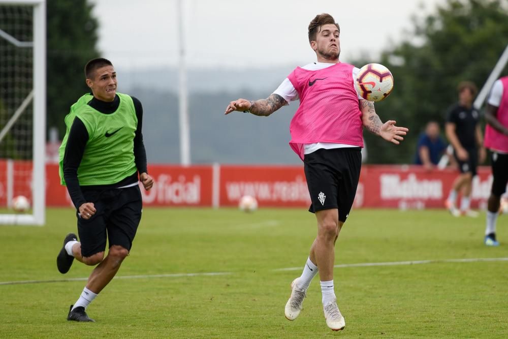 Entrenamiento del Sporting