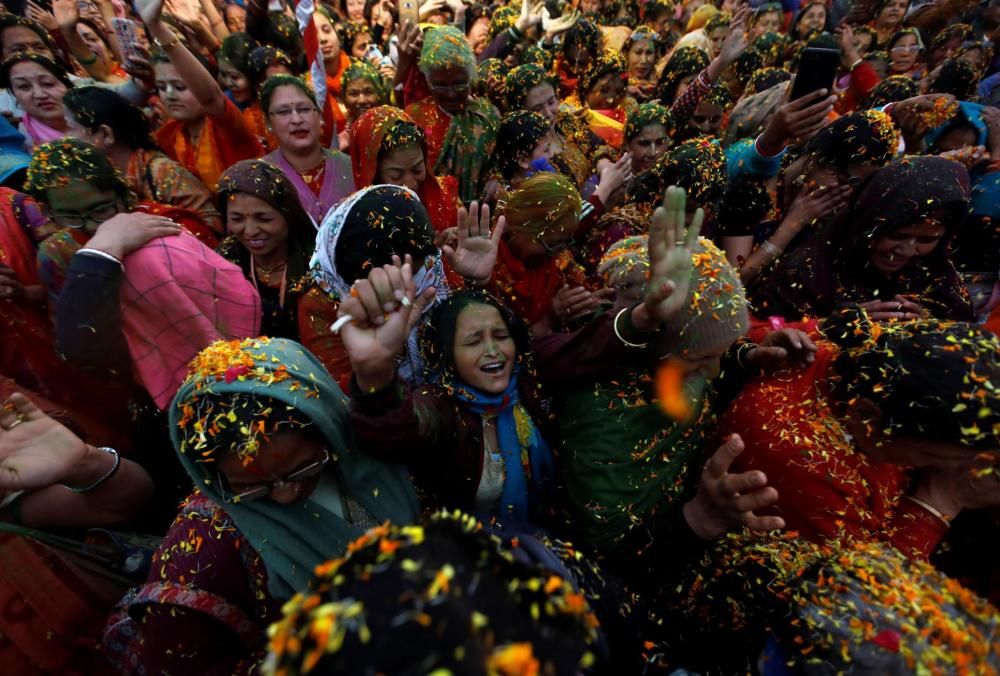 Holi, el festival dels colors, a Kathmandu