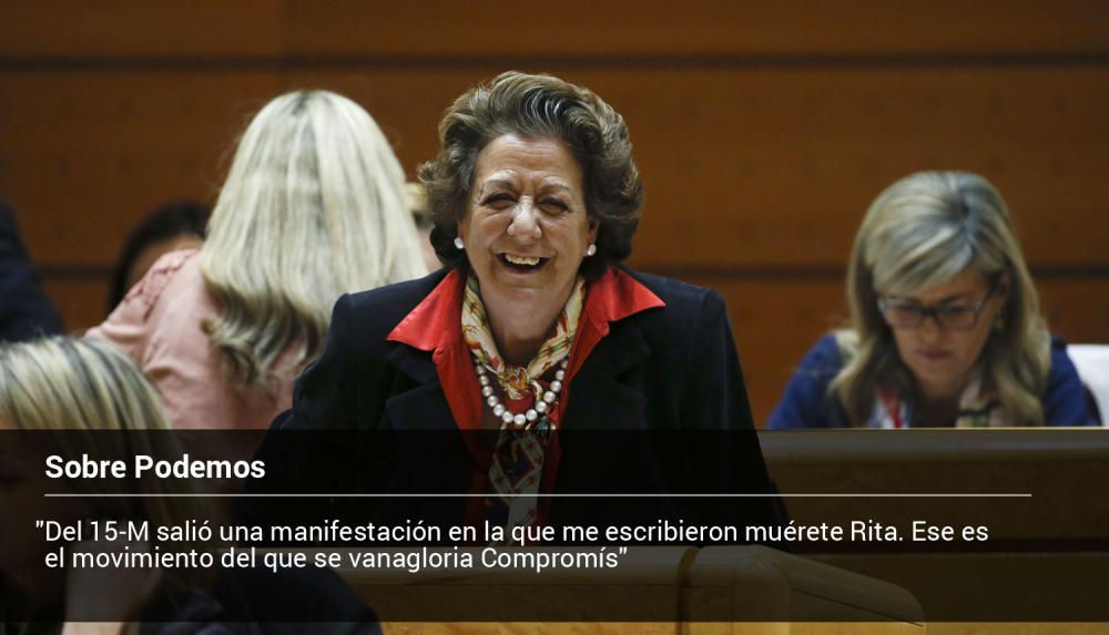 Rita Barberá, en diez frases