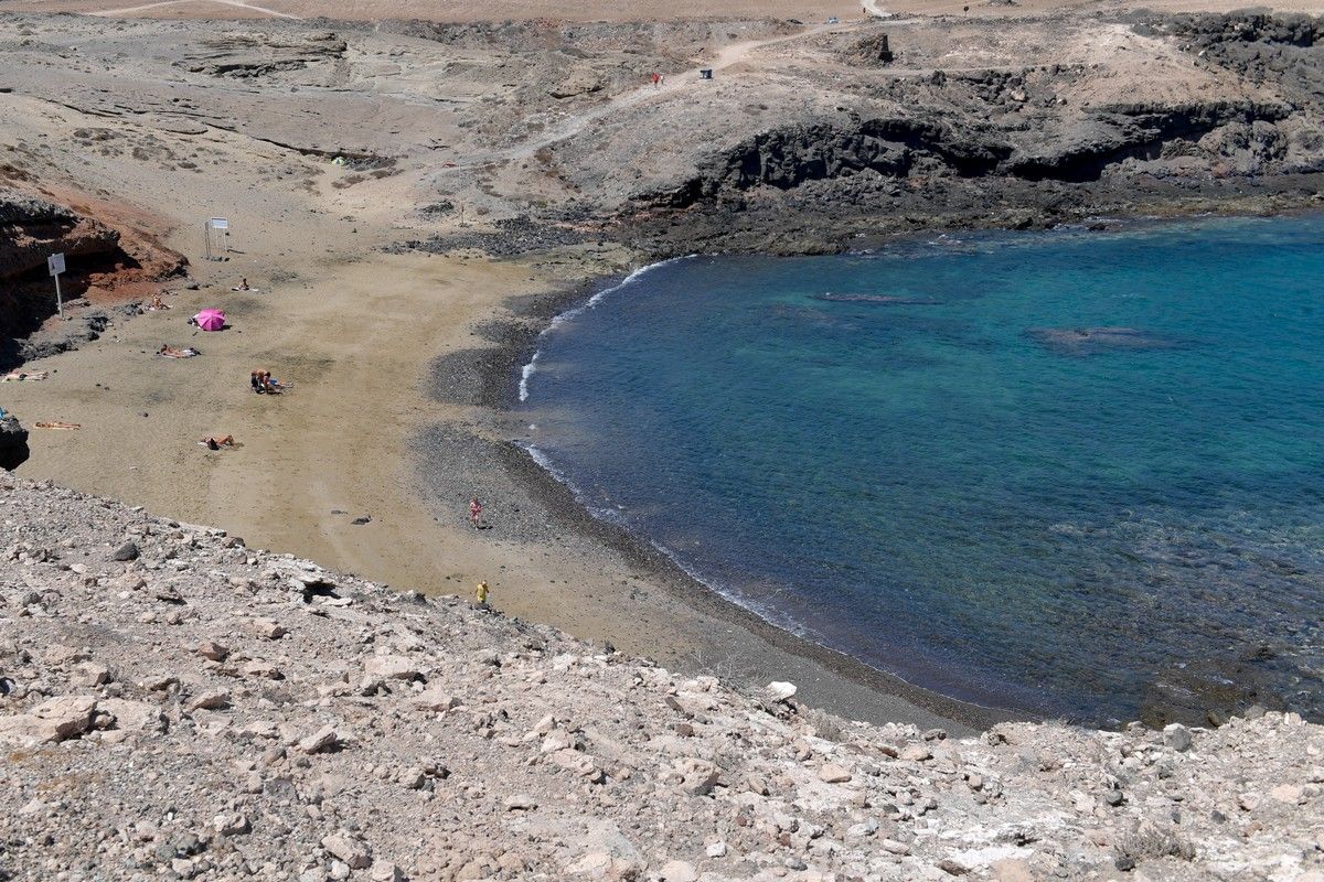 Playa de Aguadulce, en Tufia