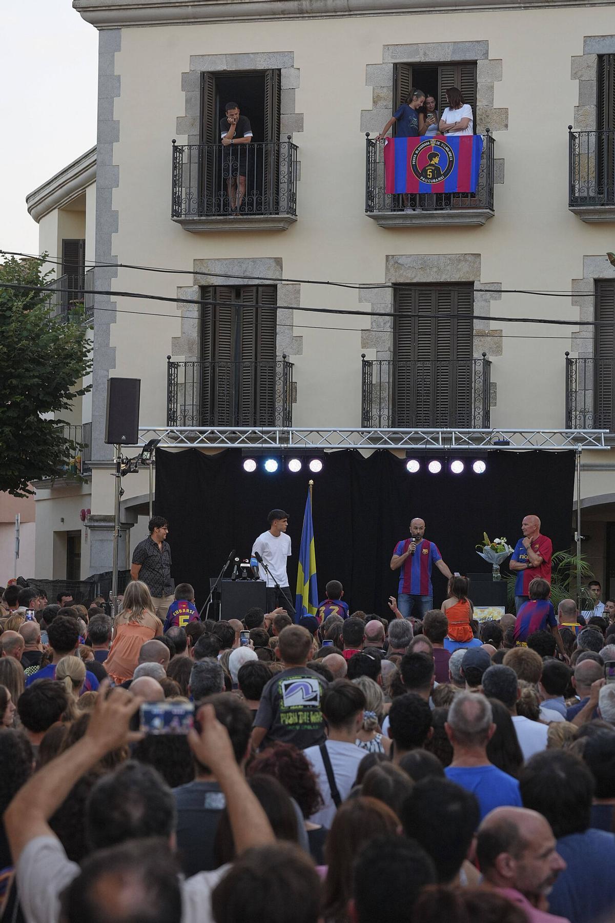 vILABLAREIX Plaça del Perelló Recepció institucional de l'Ajuntament de Vilablareix a Pau Cubarsí
