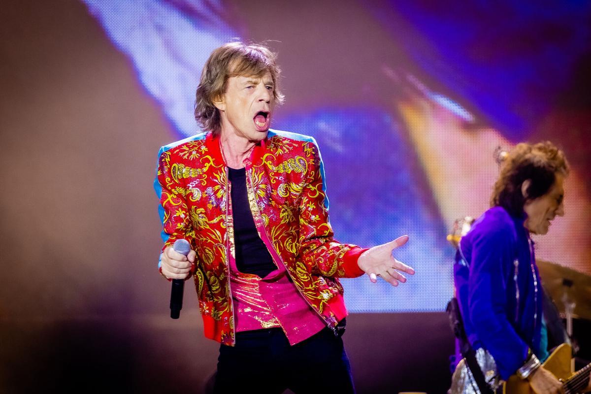 Mick Jagger durante un concierto de los The Rolling Stones en el Johan Cruyff Arena de Amsterdam en 2022