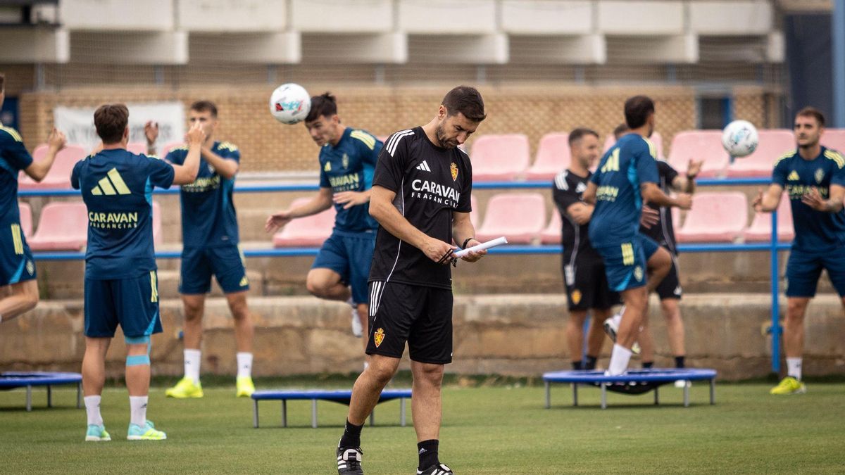Gabi, pensativo, en el comienzo de los entrenamientos de este viernes en la Ciudad Deportiva.