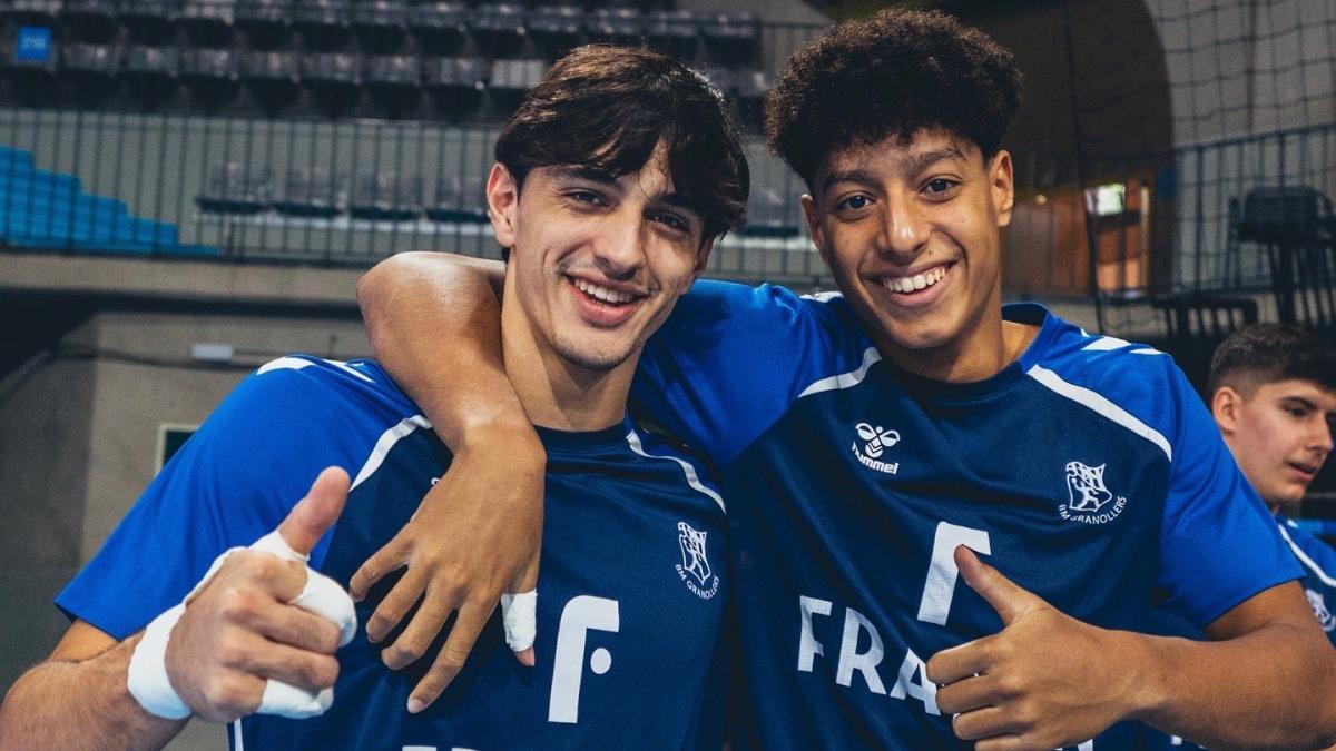 Gerard Domingo, en el Palau d'Esports junto a Marcos Fis