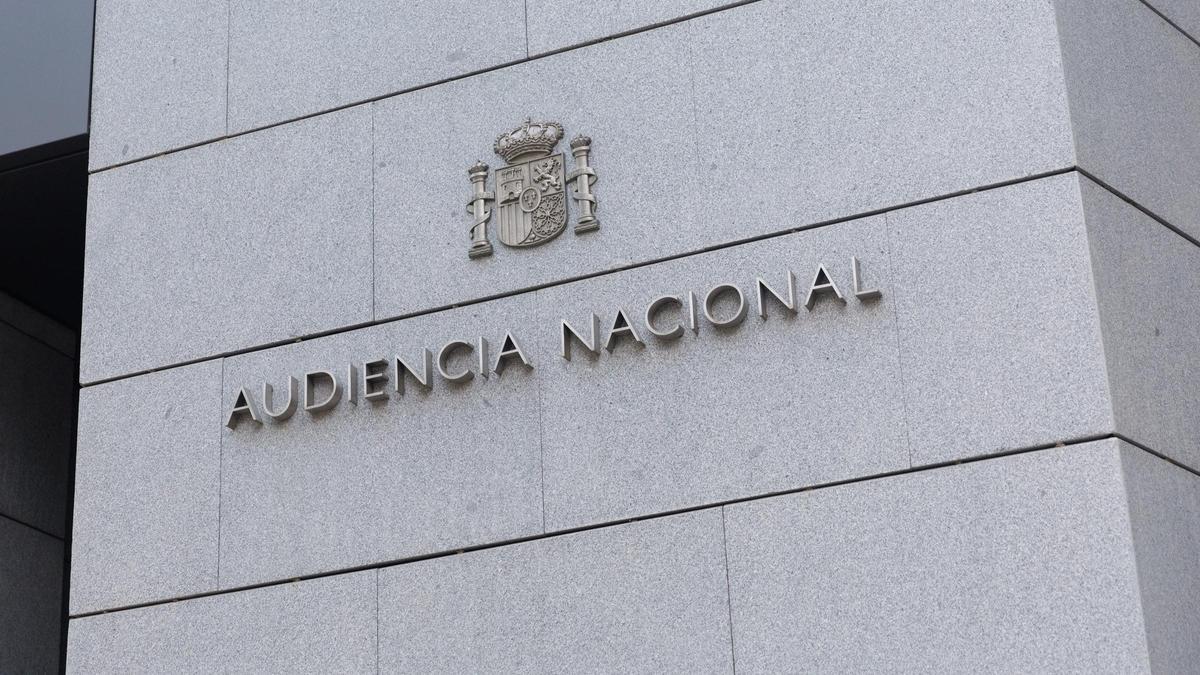 Fachada de la Audiencia Nacional, a 7 de julio de 2023, en Madrid