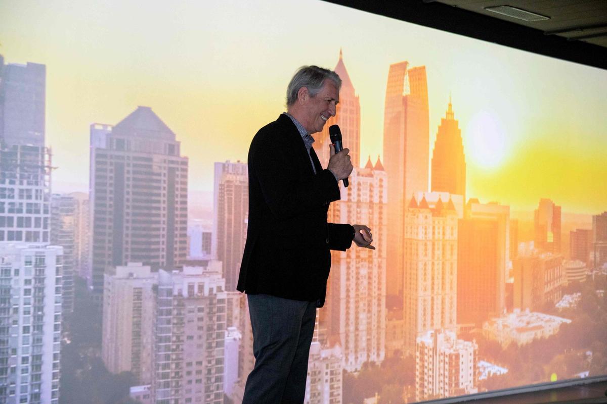 Andrew Wilson, durante el evento