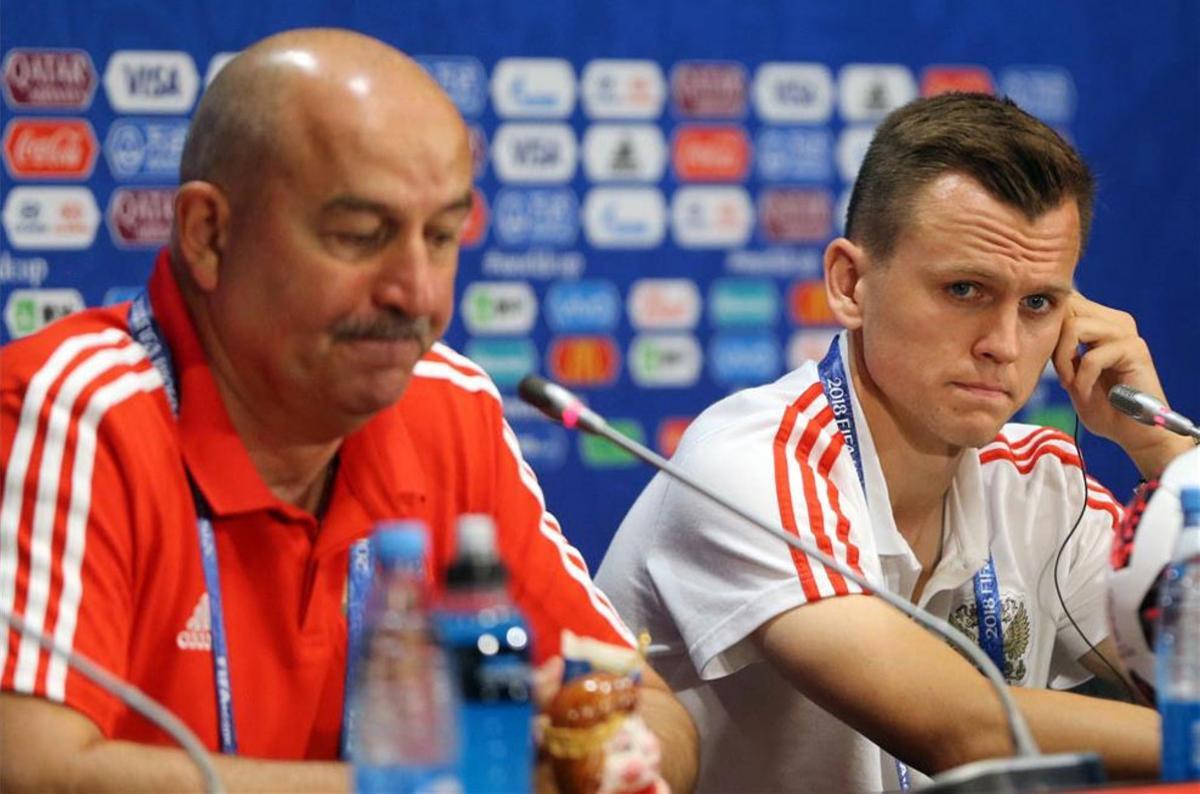 Cherishev y Cherchesov, este sábado en la rueda de prensa