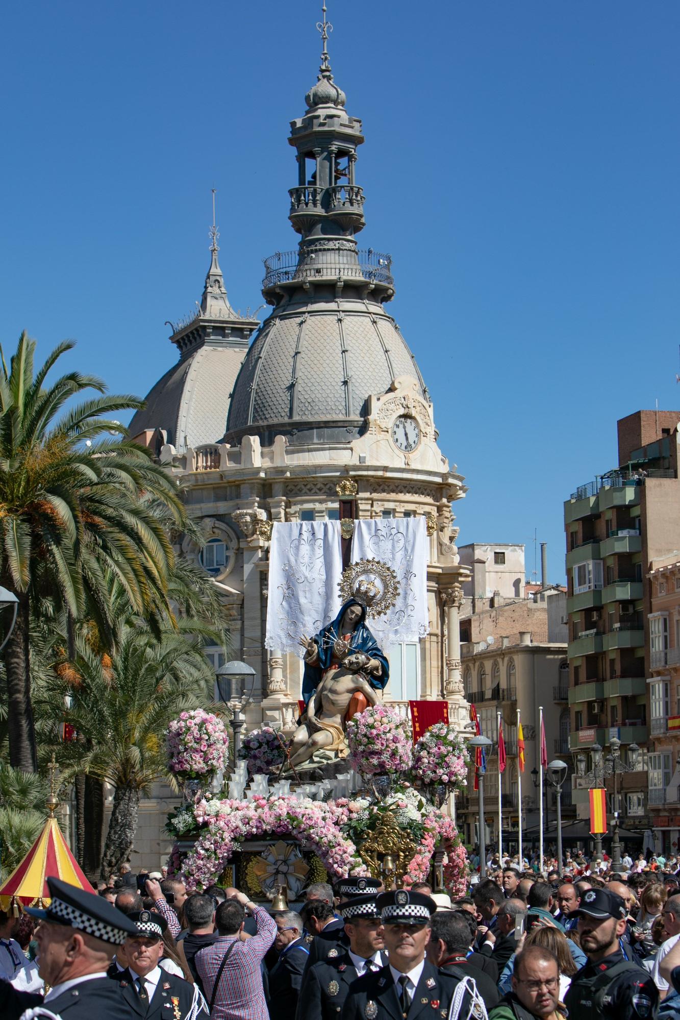 La procesión del 300 aniversario de la Virgen de la Caridad a Cartagena