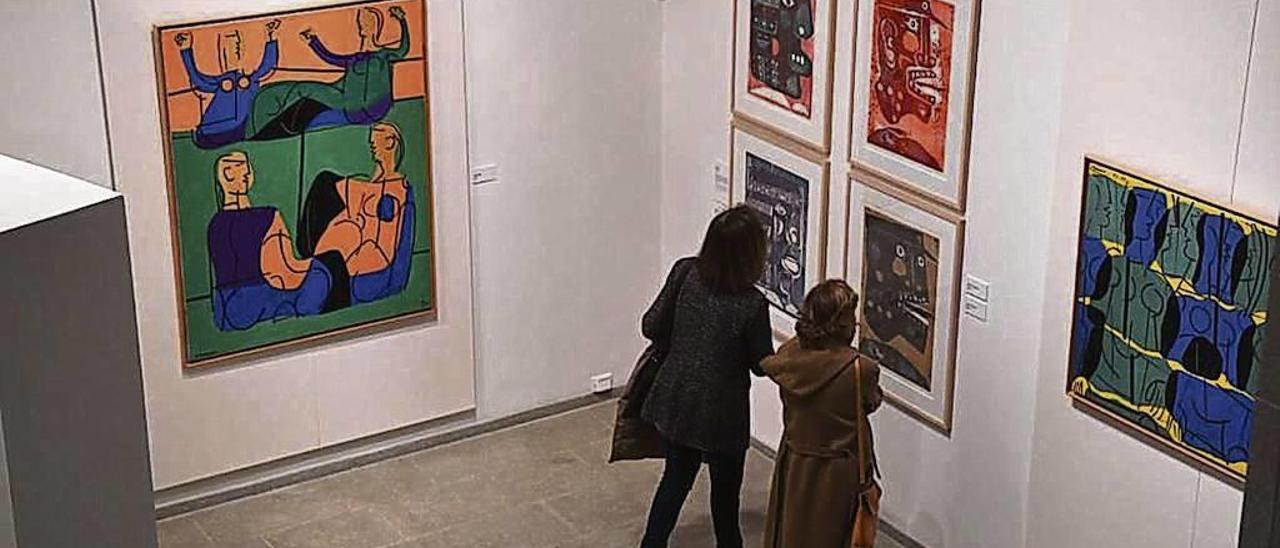Un dos momentos da mostra de Luís Seoane que ten lugar no Museo de Belas Artes d´A Coruña. Fotos: Carlos L. Bernárdez
