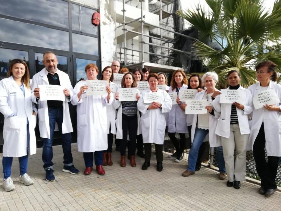 Protesta de médicos de Primaria en la Marina Baixa