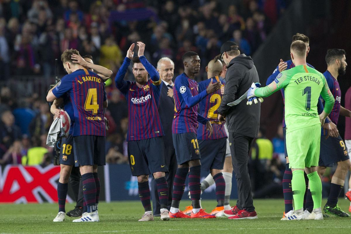 Leo Messi, durante el Barça - Liverpool de 2019