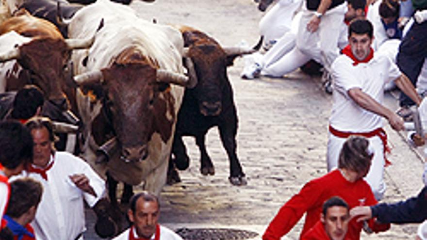 Los toros de Núñez Cuvillo protagonizan una carrera rápida y sin heridas por asta