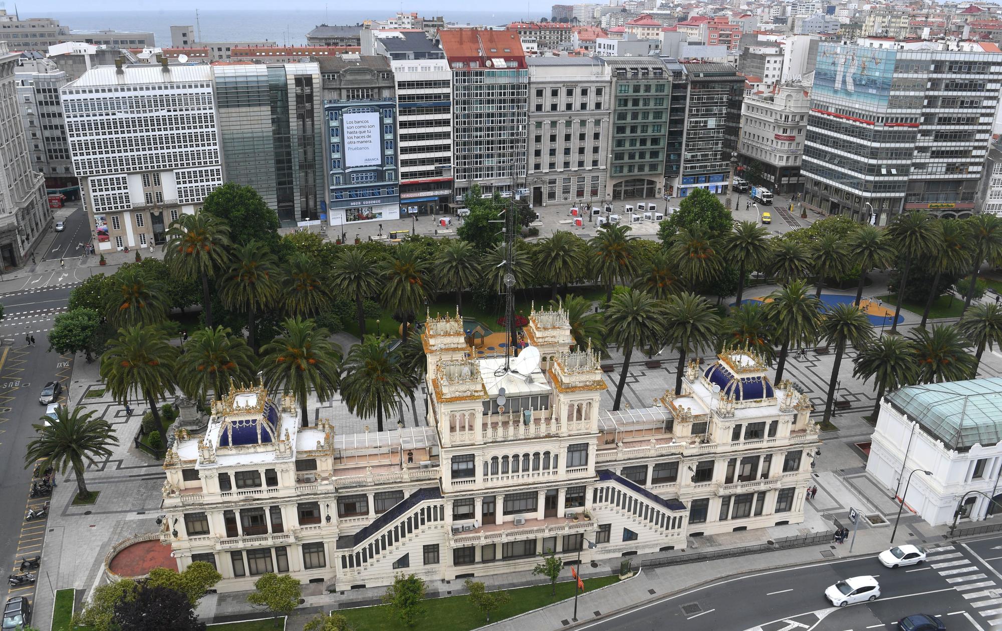 Así se ve A Coruña desde la noria del puerto