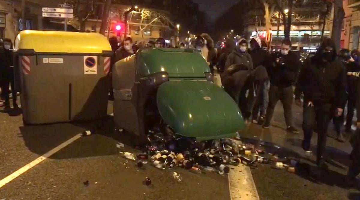 Octavo dia de manifestación por Pablo Hasél