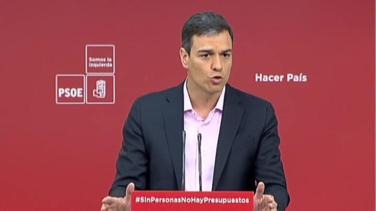 Pedro Sánchez, sobre els PGE: Estem davant l’intent de consolidar l’Estat social low cost
