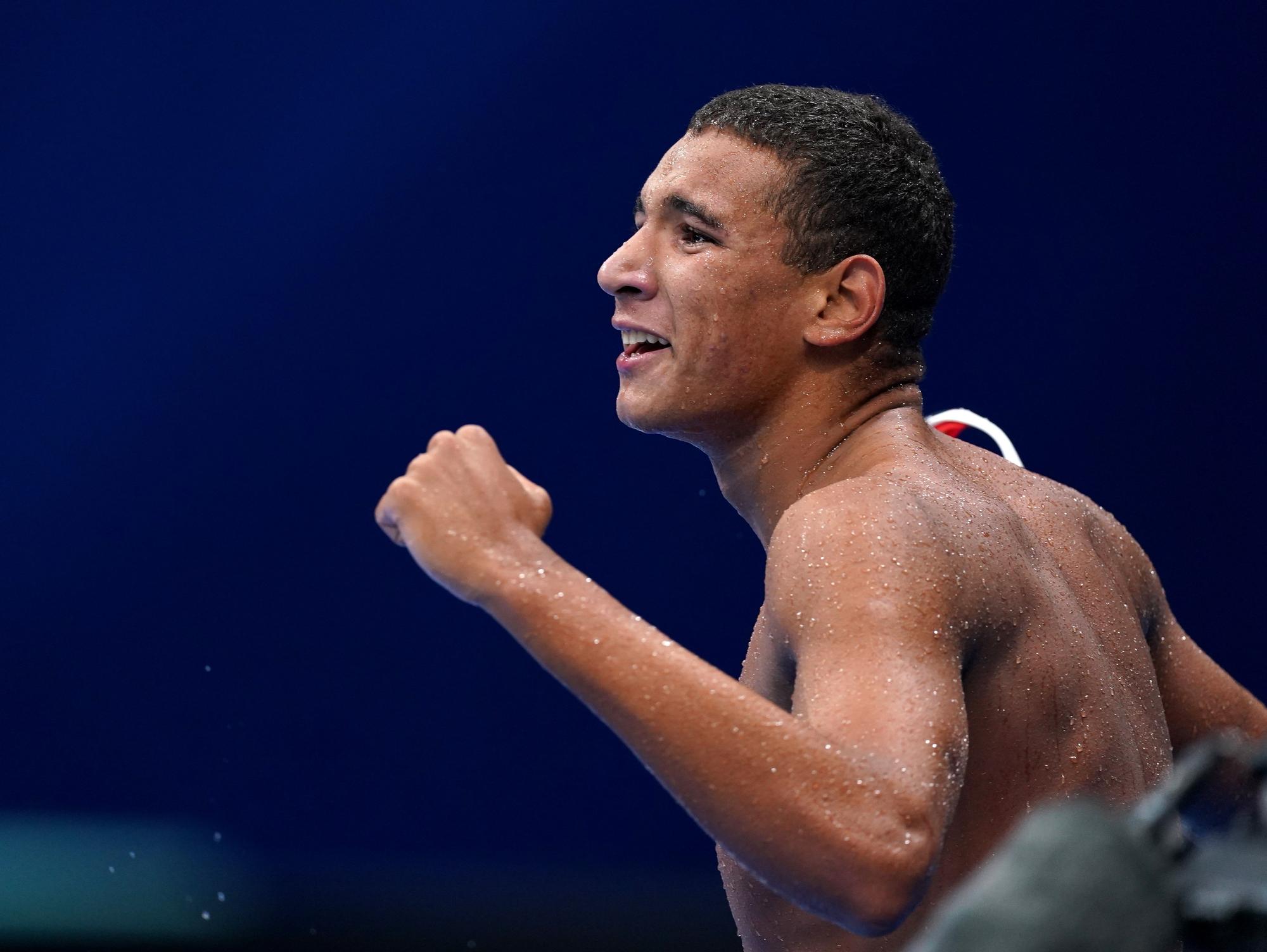 El nadador tunecino Ahmed Hafnaoui