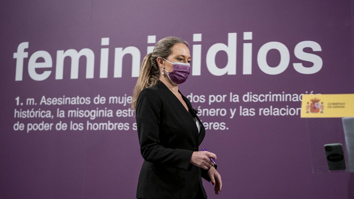 Victoria Rosell, delegada del Gobierno contra la violencia de género.