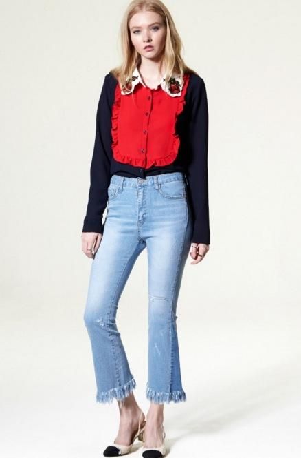 Frayed-hem Jeans, Storets