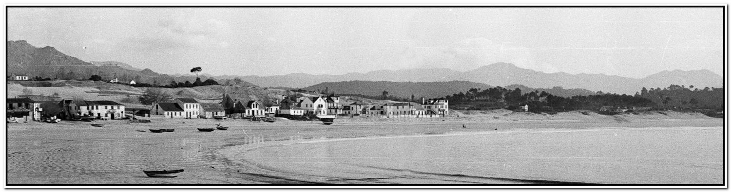 Vista de la playa de Panxón, años 40