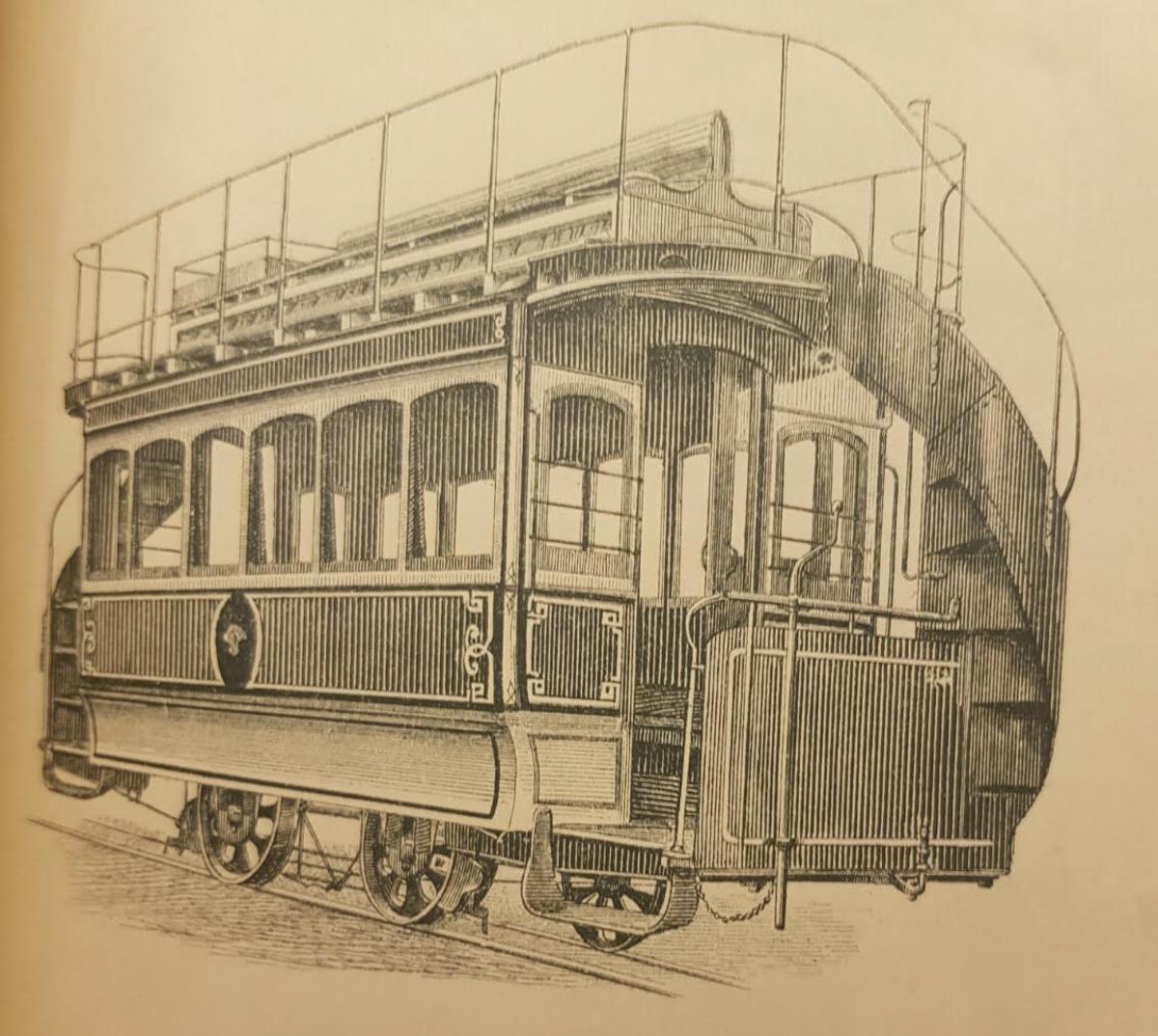 Un dibujo que representa el tren que estuvo operativo en Alaró.