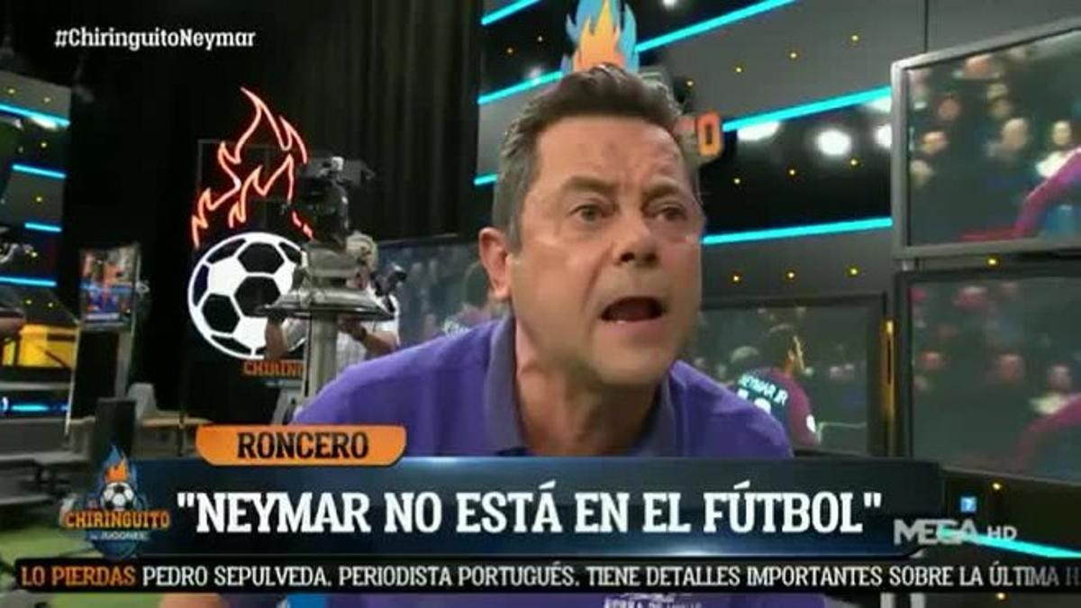 "No quiero a Neymar", Roncero estalla contra el brasileño