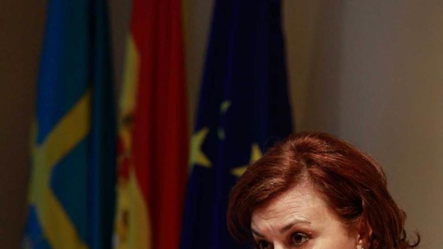 La fiscal superior, Esther Fernández, en su comparecencia. luisma murias