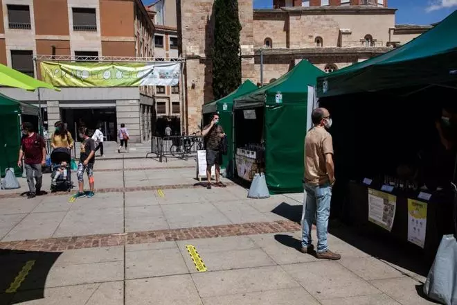 El mercado ecológico de Zamora regresa tras cuatro meses sin actividad