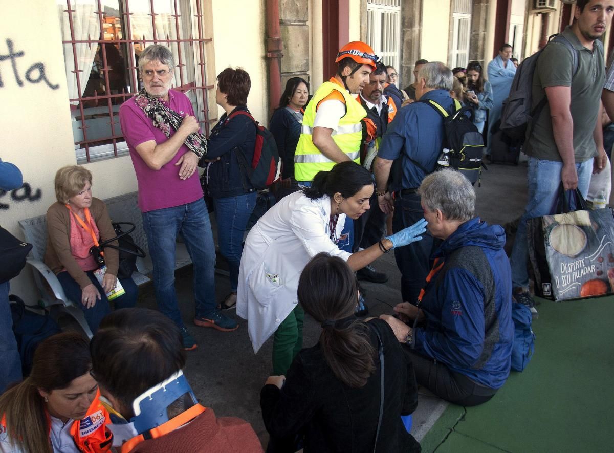 FOTOGALERÍA / Accidente de tren en Pontevedra