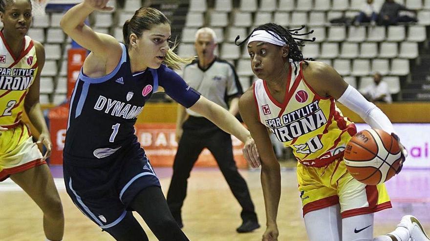 Marta Xargay i Brittney Sykes, en un Kursk - Uni d&#039;Eurolliga a Fontajau de la temporada passada