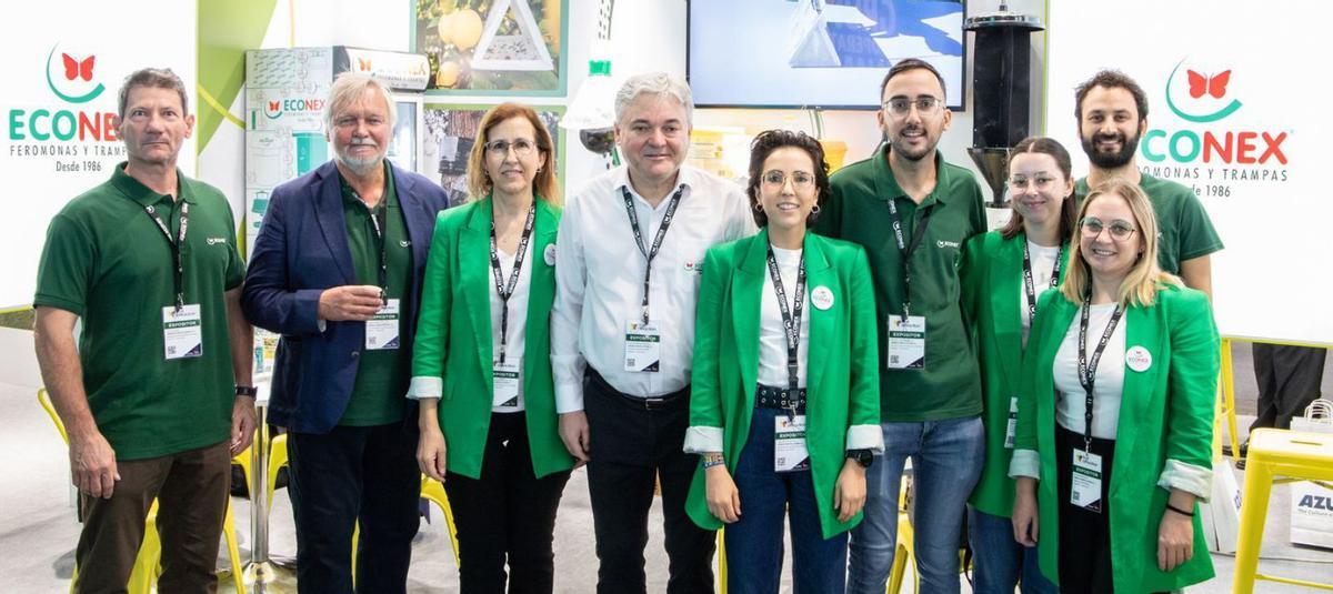El equipo de Econex en su stand de Fruit Attraction 2024.
