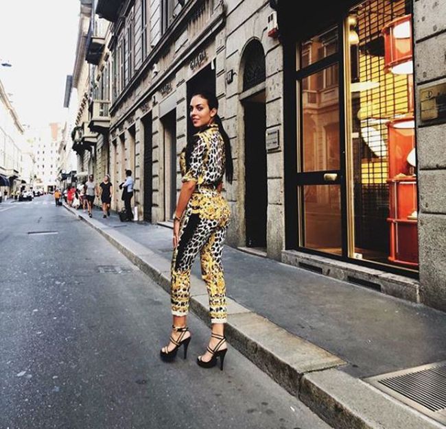 Georgina Rodríguez por las calles de Milán
