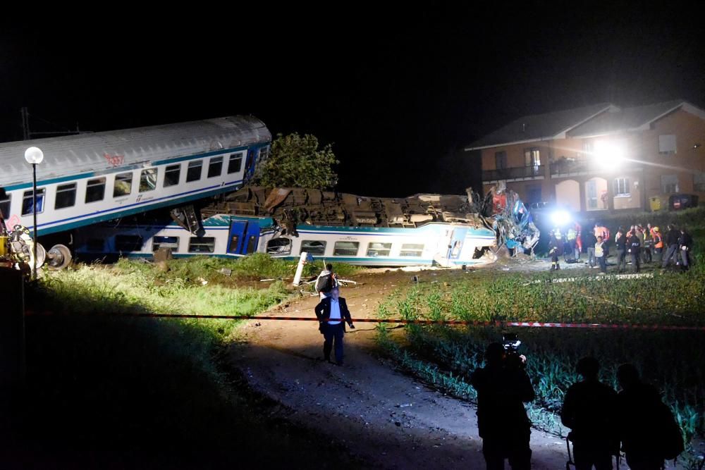 Accidente de tren en Italia