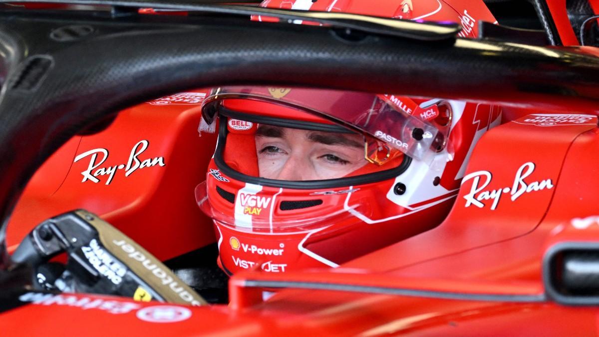 Leclerc, concentrado en el box