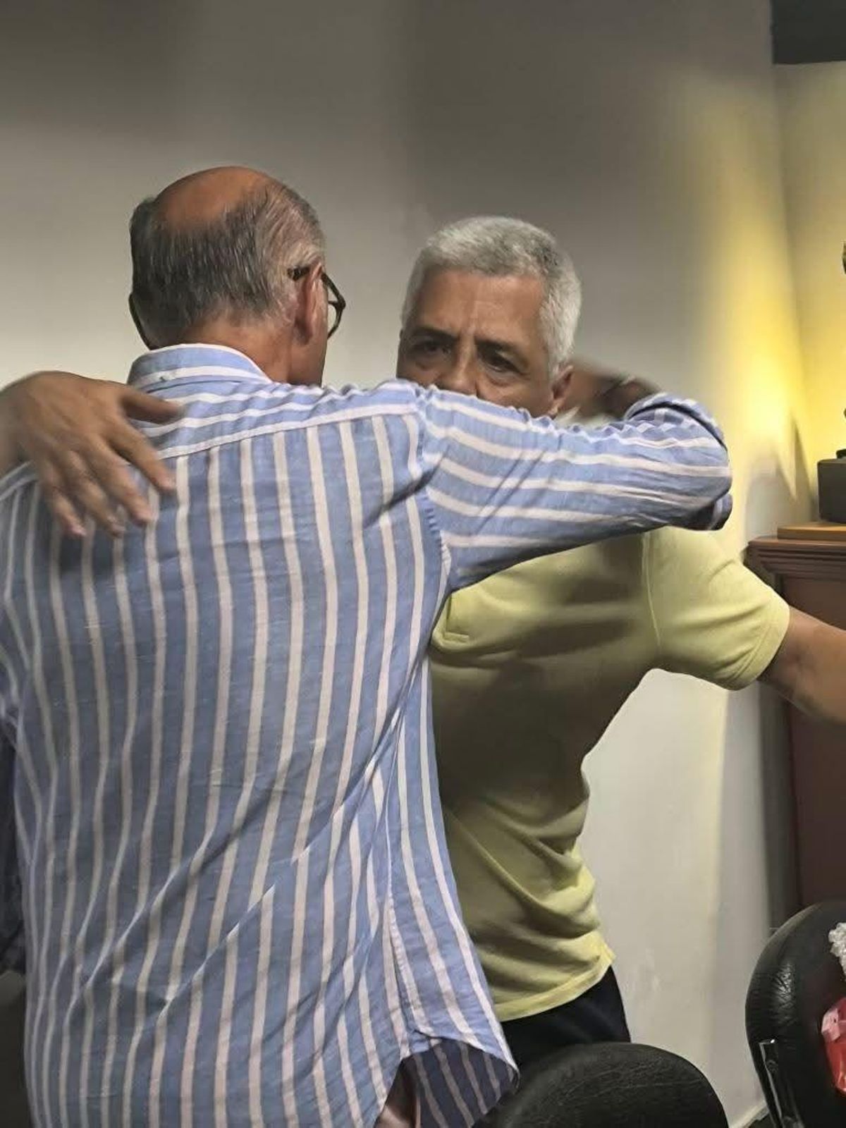 El día del reencuentro de Toño Ramírez y Manolo Peña en Mamelucos.