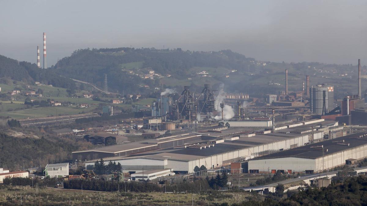 Boina de contaminación en Gijón.