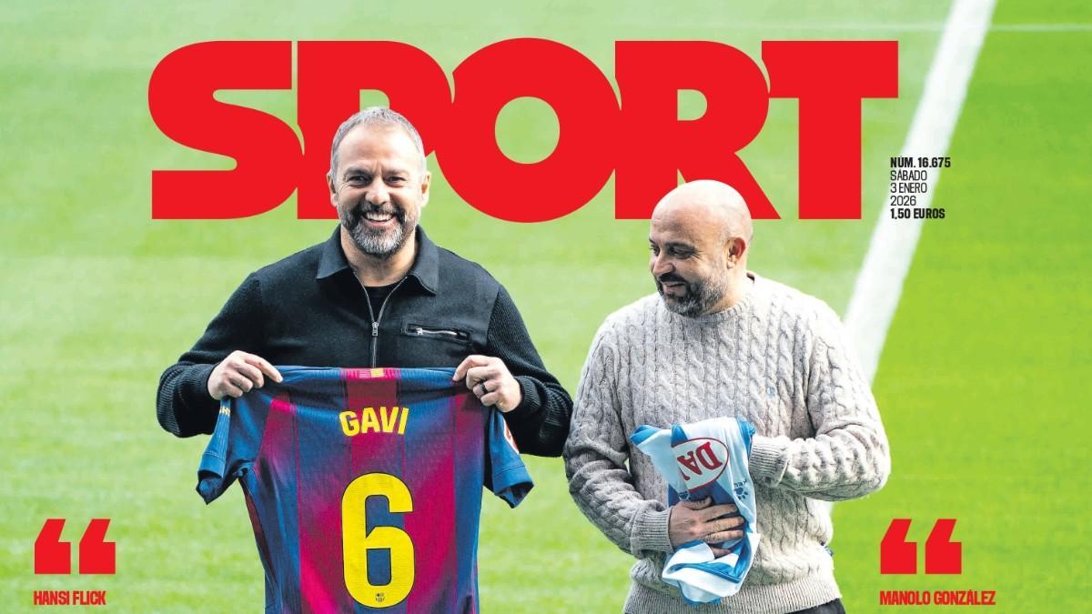 Esta es la portada de SPORT de hoy, sábado 3 de enero