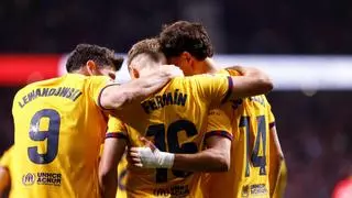 Un Barça monumental en el Metropolitano clama que va en serio