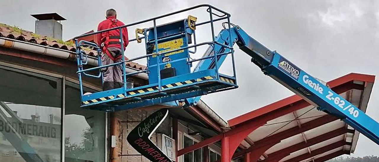 Las obras arrancaron hace una semana en la estación estradense.