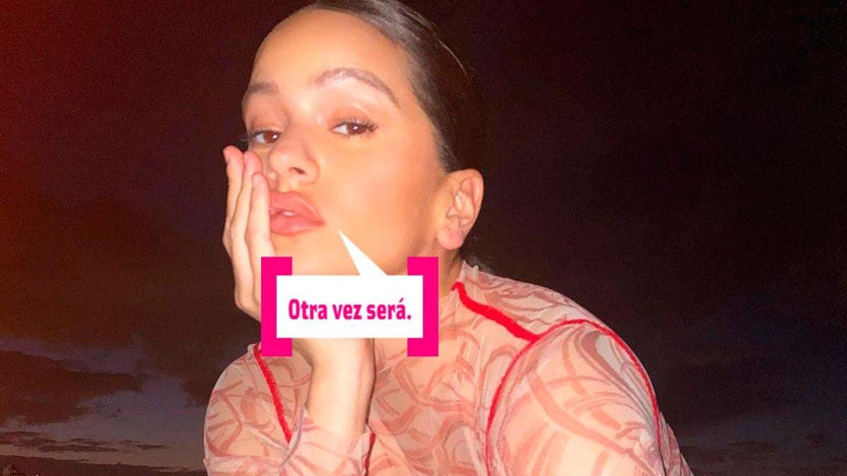 Rosalía con vestido transparente, una de sus últimas fotos de 2020 para Instagram