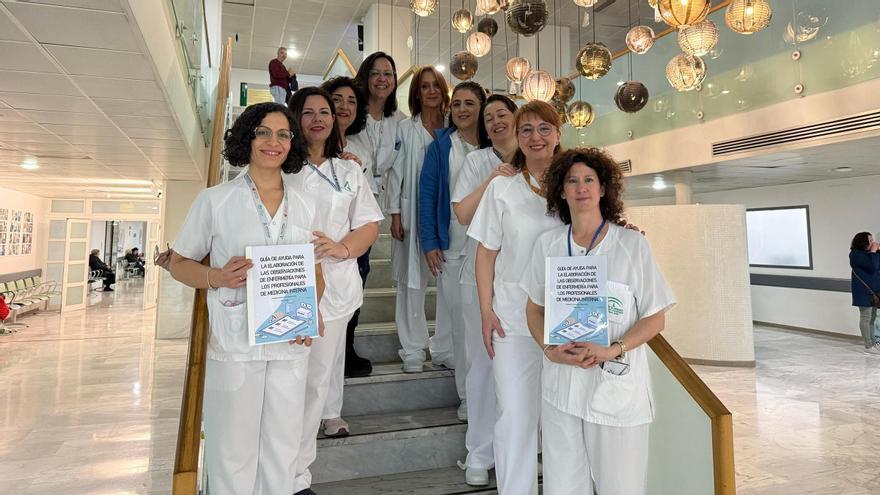 Gloria Cuadro y el equipo de enfermería que participa en el proyecto.