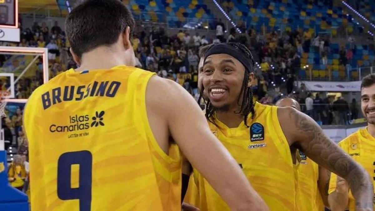 Brussino y Homesley, durante su etapa en Gran Canaria