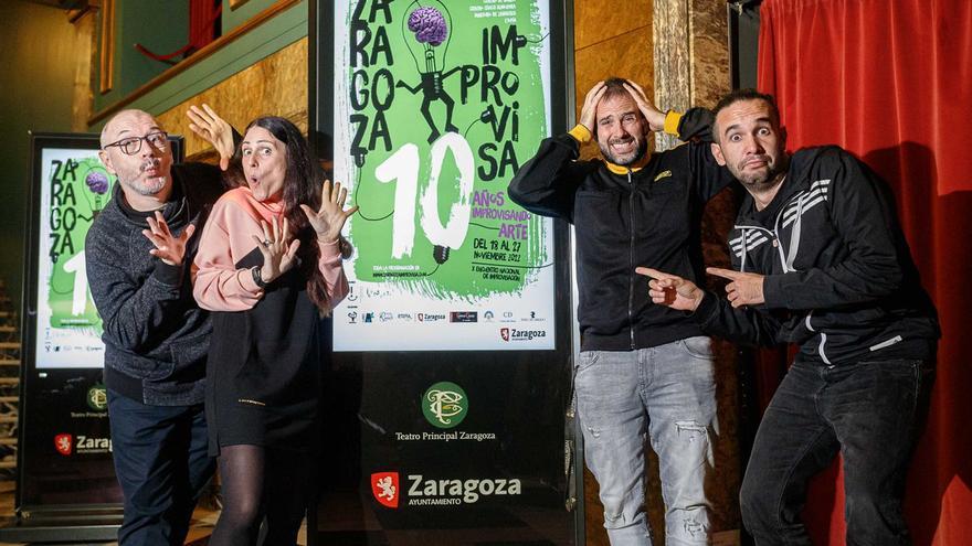 Presentación de Zaragoza Improvisa, hace unos días